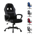 PC Gaming Chair, Ergonomic Computer Chair PU Leather Gamer Chair with Headrest and Lumbar Support, Height Adjustable Video Game Chair Gaming Chair for Adults Teen, Black