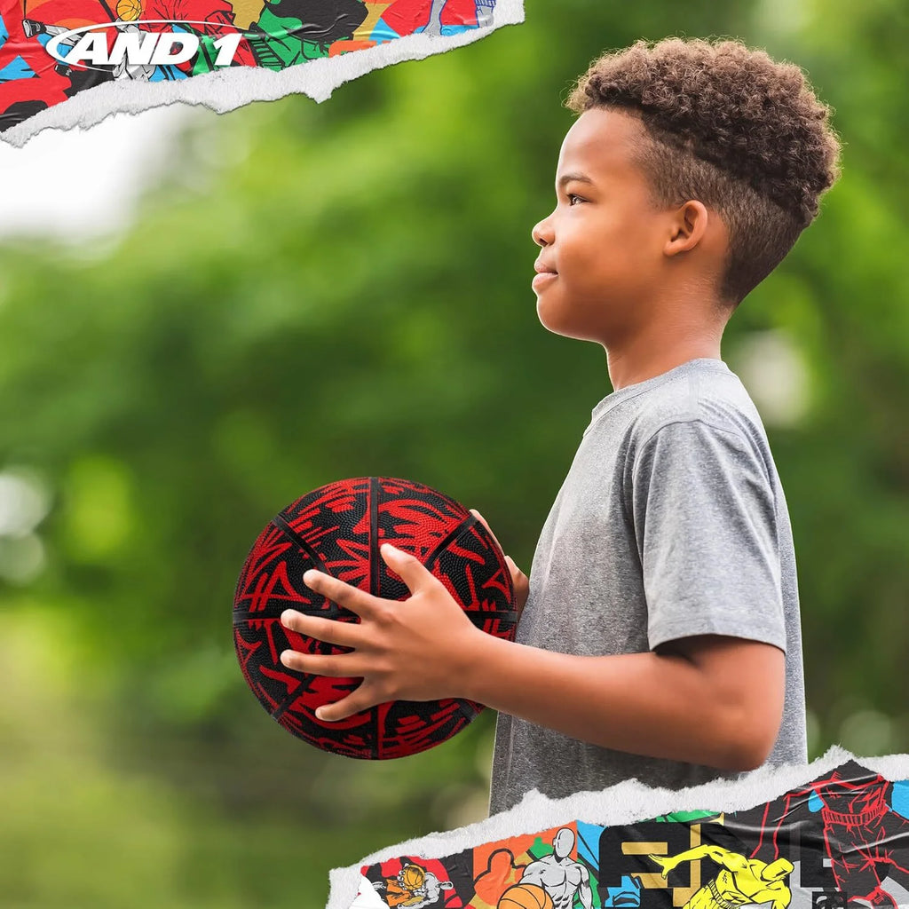 Fantom Graffiti Basketball: Official Regulation Size 5 (27.5") Rubber Basketball