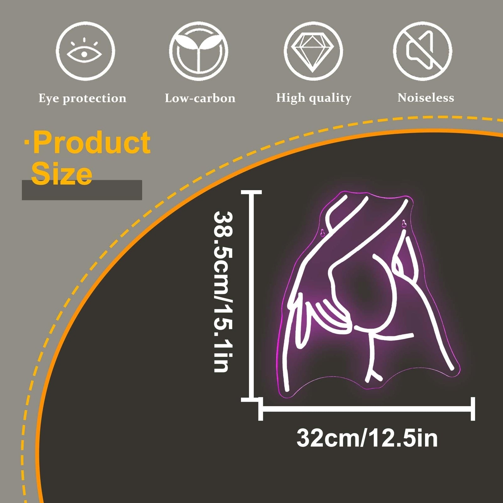 Pretty Ladies Body Neon Sign, Woman Body Neon Sign,Lady Buttocks Neon Sign, A...