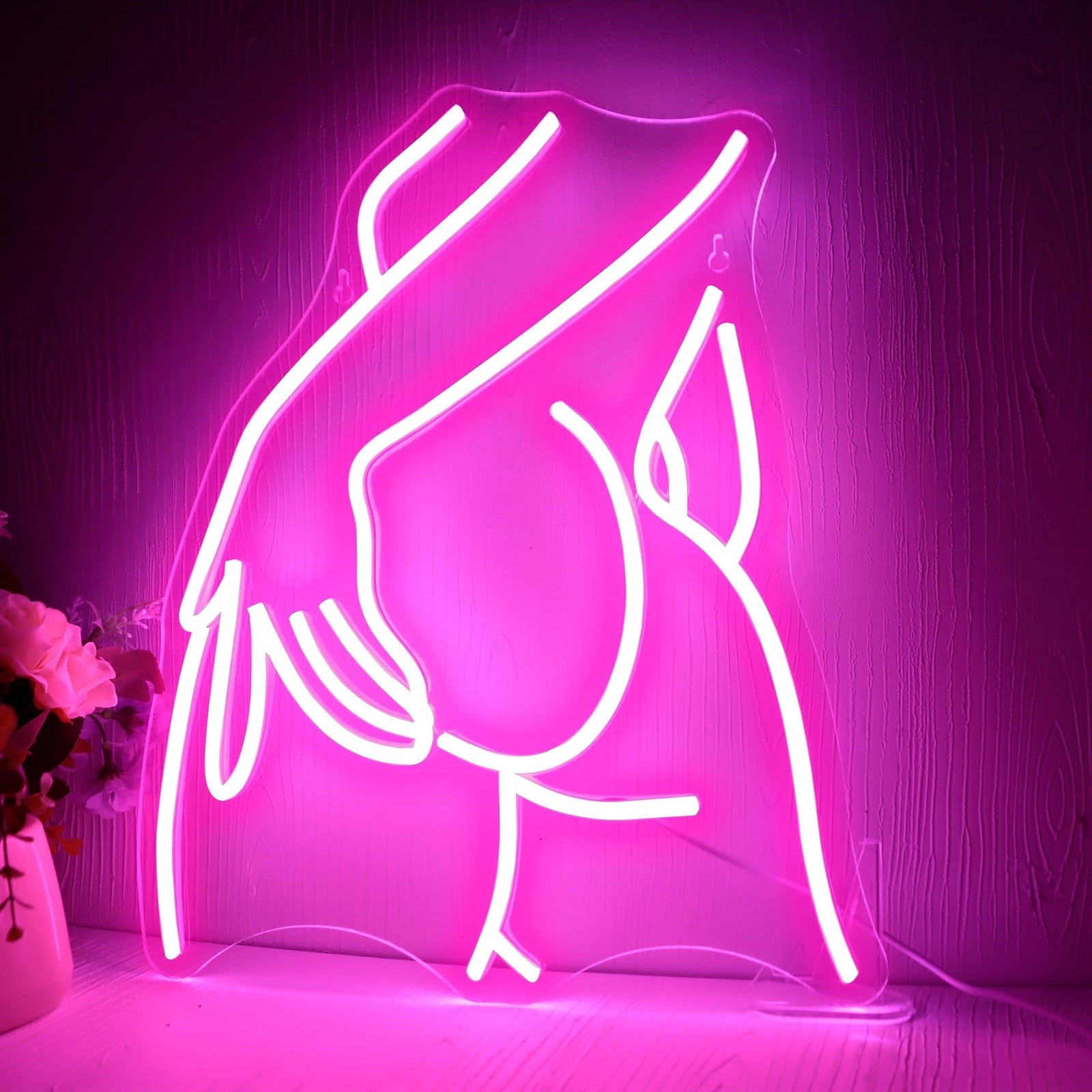 Pretty Ladies Body Neon Sign, Woman Body Neon Sign,Lady Buttocks Neon Sign, A...