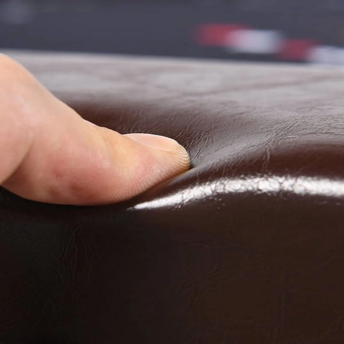 Poker Table Foldable, 8 Player Octagonal Texas Holdem Table W/Cushioned Rail, Stainless Steel Cup Holders, Casino-Grade Felt Surface (Brown)