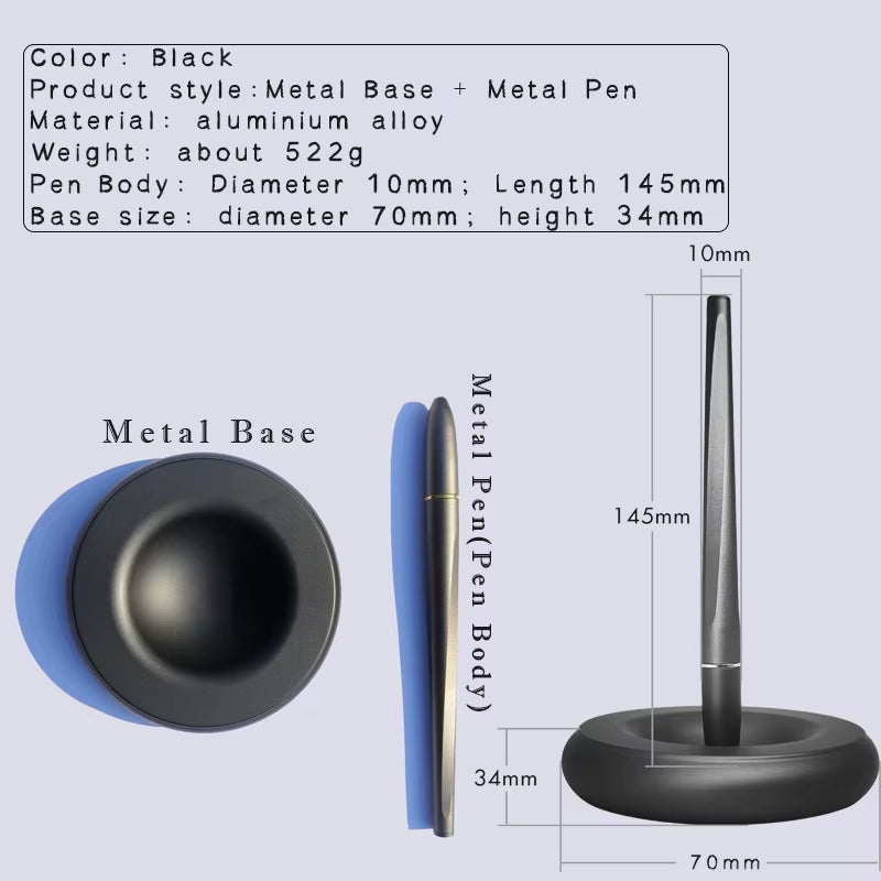 Creative Anti-Gravity Magnetic Levitation Pen Magnetic Attraction Signature Pen Does for Office Business Souvenir Stationery Pen