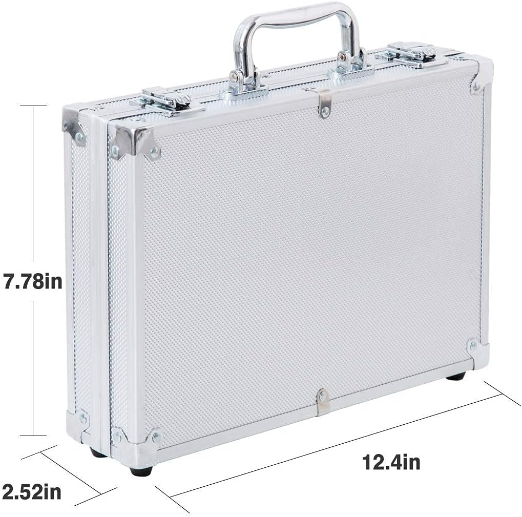 Poker Chips Set, 200&300PCS Poker Chips, Poker Set with Alumium Travel Case, 11.5 Gram Casino Chips for Texas Holdem Blackjack Gambling (Simple Packed 200PCS)